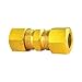 Brass compression union, 5/16, 10/bag