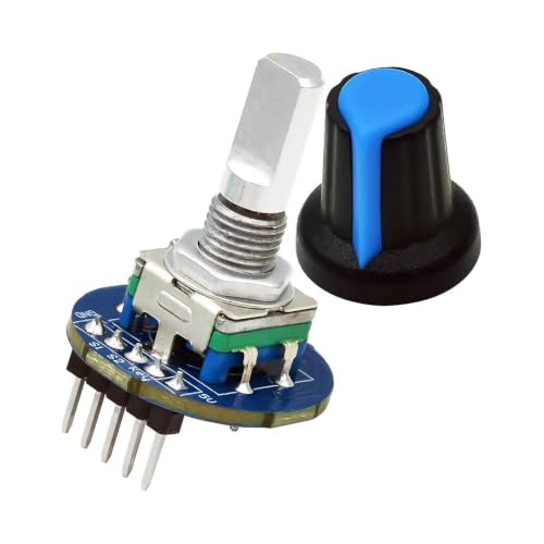 Module d'encodeur rotatif EC11 avec capuchon de bouton pour potentiomètre audio - 5