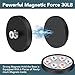 DIYMAG 10Pcs Rubber Coated Anti-Scratch Mounting Magnets, 30LBS Neodymium Magnet Based with M5 Threaded Studs Strong Magnetic Hold The Base for Light Bar Mirror Camera Tool 10 Pack,1.69 Inch