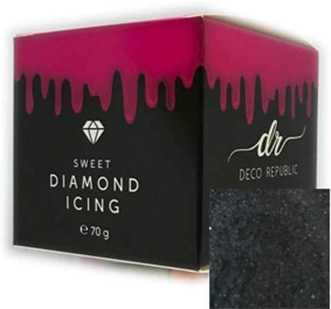 Sweet Diamond Shimmer Icing Sugar – Black 70g
