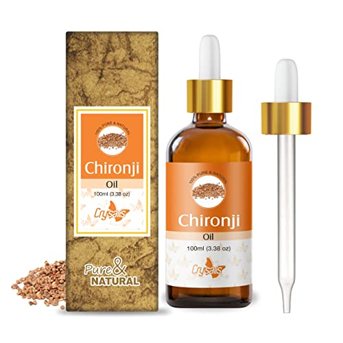 Image of Crysalis Chironji Oil 100 ml (3.38 fl oz) - Smooth Botanical Carrier Oil for Skincare, Haircare & DIY Formulations