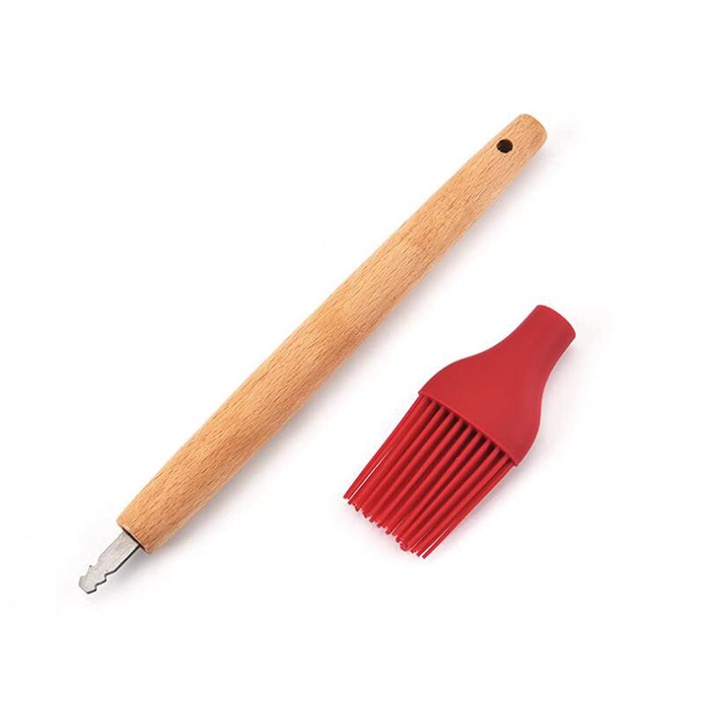 Grill-Pinsel-Set Mit Soßentopf – Edelstahl & BPA-frei, Langer Verstellbarer Griff | Perfekt Für Marinaden & Grillabende