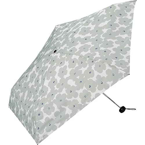 【2023年】Wpc. 雨傘 ベビーアンブレラ ハナプリントグレー 50cm ポケットサイズ コンパクト 雨晴兼用 レディース 折りたたみ傘 CO-004-002