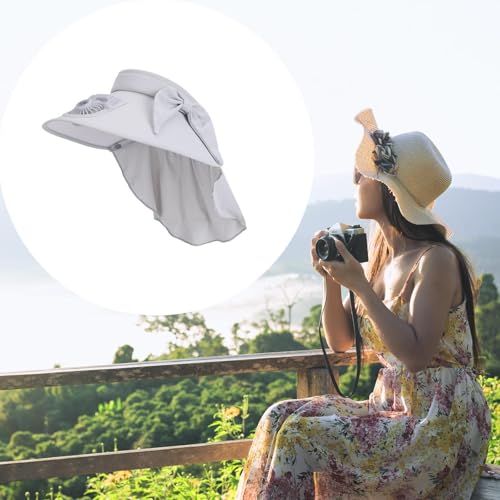 Chapeau de soleil ventilateur avec visière rétractable ventilé - 5