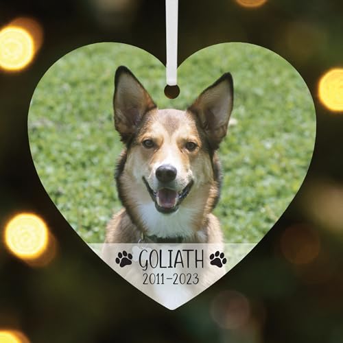 Let’s Make Memories Personalized Pet Memorial Christmas Ornament – Pet Memorial – Sympathy Keppsake Christmas Ornament 2023 – Photo, Message – Heart Let’s Make Memories Personalized Pet Memorial Christmas Ornament – Pet Memorial – Sympathy Keppsake Christmas Ornament 2023 – Photo, Message – Heart
