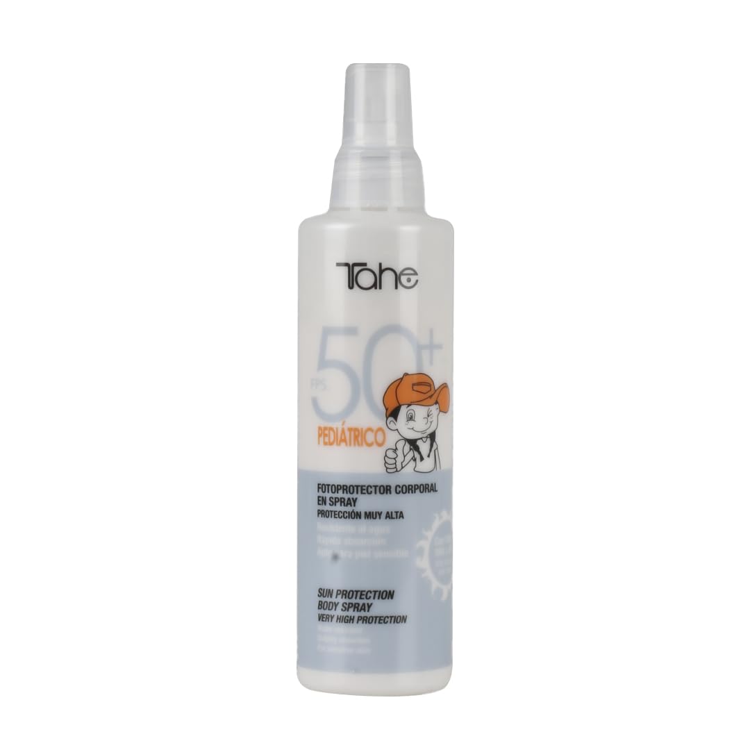 Tahe Sun Protect Protector Solar Niños Pediátrico Protección Solar en Spray para Niños Corporal FPS 50+ 200 ml