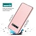 SURITCH Case for Galaxy S10 Plus, [Built-in Screen Protector] Matte Full-Body Protection Shockproof Rugged Hard Cover for Samsung Galaxy S10 Plus [Compatible with Fingerprint Sensor] (Rose Gold)