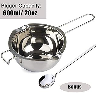 304 Stainless Steel Double Boiler Pot, Melting Pot with Large Serving Spoon