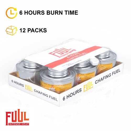 6 Hour Chafing Fuel | 12-Pack Cans for Chafing Dishes | Premium Food Warming Wick Set with Lid Opener | Burner Cans With Steady, Controlled Flame - Image 4