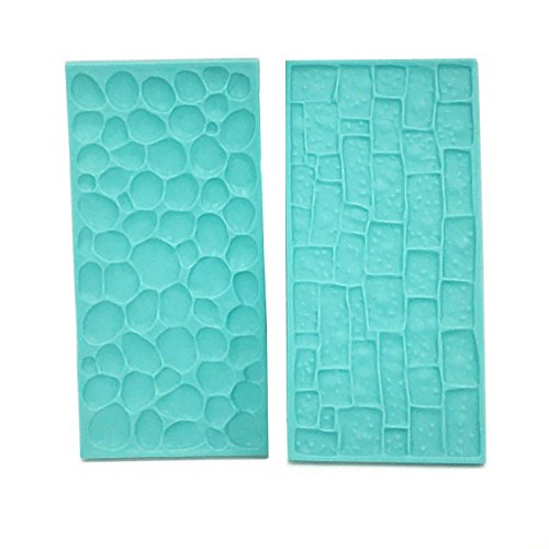 Silicone Sugar Cake Mat Multi Shape Texture Border Brim Decor Mat Flower Cake Decorating Embossing Mat Fondant Cupcake Sugarcraft Texture Embossing Baking Mould Cake Gum Paste Imprint Impression Mat #TOP3
