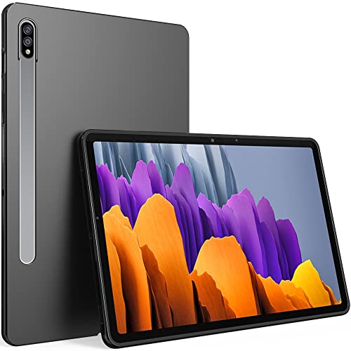 Puxicu Case for Galaxy Tab S7&S8 11 Inch 2020&2022, Slim Design Matte TPU Rubber Soft Skin Silicone Protective Cover for Samsung Galaxy Tab S7 & s8 11' Tablet - Black