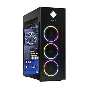 HP OMEN 45L Gaming Desktop, 13th Generation Intel Core i9-13900KF, 16 GB RAM, 1 TB Solid State Drive, NVIDIA GeForce RTX 4070 Ti Graphics, Windows 11 Home, GT22-1082 (2023) (Renewed)