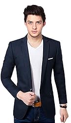 BREGEO Men’s Party Slim Fit Single Breasted Blazer