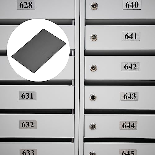 METALLIXITY Blank Metal Card (66mm x 45mm x 1mm) 15Pcs, Anodized Aluminum Nameplate - for Home Indoor DIY Signage Etching Black - Image 3