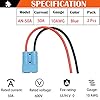 CESFONJER 50A Battery Connector, 600V Quick Connect/Quick Disconnect Battery Connector, with 25cm 10AWG Silicone Wire (2 Sets, Blue) #3