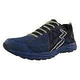 361 Degrees Men's Denali Mesh Upper Off-Road Trail Running Shoes, Poseidon/Black, 12, X-Wide,Model Number: Y839-6709-12
