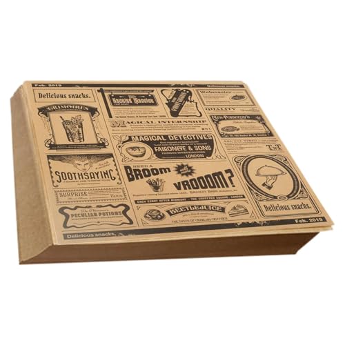 Bandejas de papel para hornear – Envases de papel para sándwich de alimentos, papel encerado, resistente a la grasa, hojas de papel encerado para envolver sándwiches de pan, 200 unidades