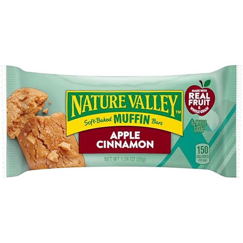 Image of Nature Valley Soft-Baked Muffin Bars, Apple Cinnamon, Snack Bars, 5 Bars, 6.2 OZ (Pack of 8)