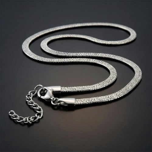 Image of THE MEN THING Chain for Men, Luxury Pure Titanium Steel Chain | Silver Stainless Steel Chain | Necklace Jewellery for Men & Boys