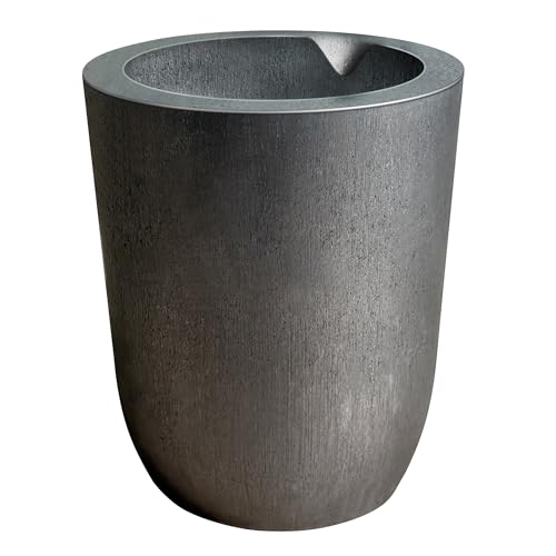 Nelyrho #3-3kg Premium Graphite Crucible Silicon Carbide Clay Crucible Cup for Melting Casting Refining Aluminum Gold Silver Copper Brass Withstand High Temperature 1800/3272