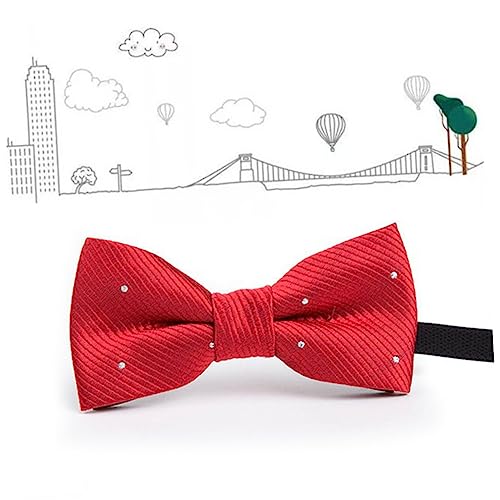 Veemoon Boys Bow Ties Pcs Set Polyester Neck Ties Pre-tied Bowties for Formal Events Celebrations Dates Random Style, Assorted Color, 10.00X5.00X1.20CM