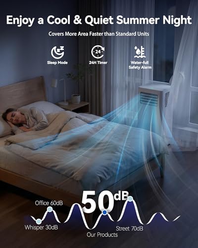 Image of Feelfunn 12000 BTU Smart Portable Air Conditioner, 3-in-1 AC for 600 Sq.Ft
