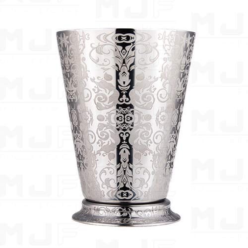 MJFLAIR 400ml cocktail bar Julep engraved stainless steel cup-D