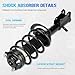 Front Struts Suspensions w/Coil Spring & Sway Bar Links for 2008-2014 Dodge Avenger (2.4L Sedan FWD) / 2007-2010 Chrysler Sebring (2.4L Sedan FWD), Strut Shock Absorber Assembly Replace 171130 171131