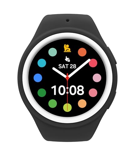 Image of SAMSUNG Galaxy Watch Kids 4, 5, 6, 7, FE Series Band, Smartwatch Replacement Strap for Kids, Silicone Small, GP-TYL305AMBBU, Black