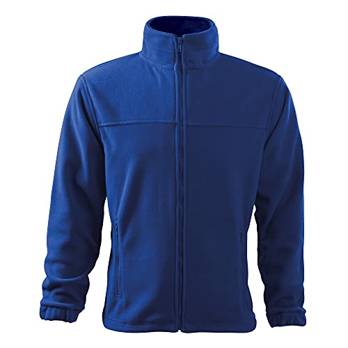 DELUNO Blau Herren Outdoor Fleecejacke - Aussenseite mit Anti-Pilling - Neu - Rot Blau Grau Weis (501-2XL-Königsblau)