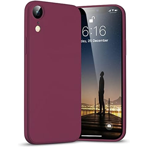 GOODVISH Case Compatible with iPhone XR 6.1 inch, Ultra Slim Liquid Silicone Case, Upgraded Camera and Screen Protection, 360 ° Full Covered Shockproof Cover(Claret Red) Cover