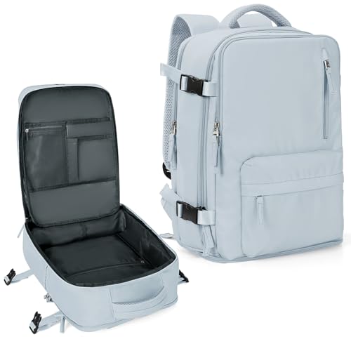Mochila coowoz de viagem esportiva unissex, bagagem de cabine, aprovada por companhias aéreas, para notebook, A - azul, Large