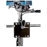 SupplyMount 327151-1 - Aftermarket Replacement Poly Rail Mount Motor Bracket - Black Compatible with Sea-Dog