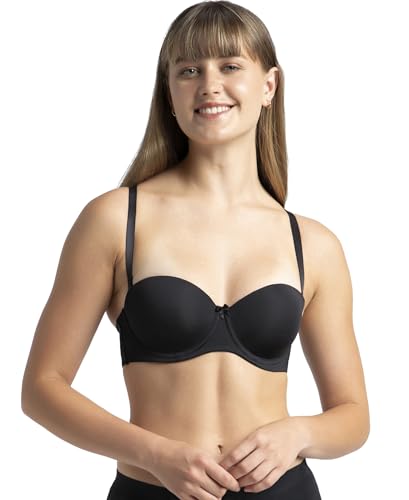 Image of Jockey 1831 Strapless Bra | Under-Wired | Padded | Full Coverage with Multiway Styling| Soft Touch Microfiber Nylon Fabric
