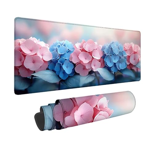 Tapis souris bords cousus de 3mm d'épaisseur finition premium rose