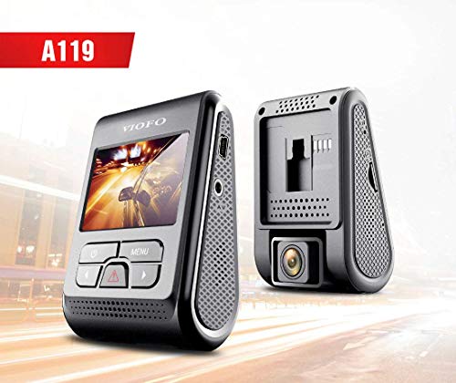 Viofo A119 1440P 30fps Car Dash Camera (V2 Model) + 90 Degree miniUSB Adapter
