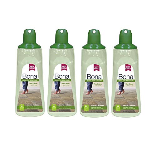 Image of 4 Pack of Bona Stone Tile & Laminate Floor Cleaner Refill Cartridge, 33 oz