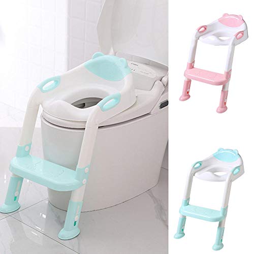 Réducteur de toilette avec échelle réglable - Modèle rose PK pliable - 3