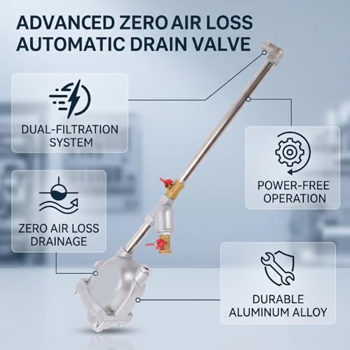 Válvula de drenaje automático para compresores y tanques de aire comprimido 3