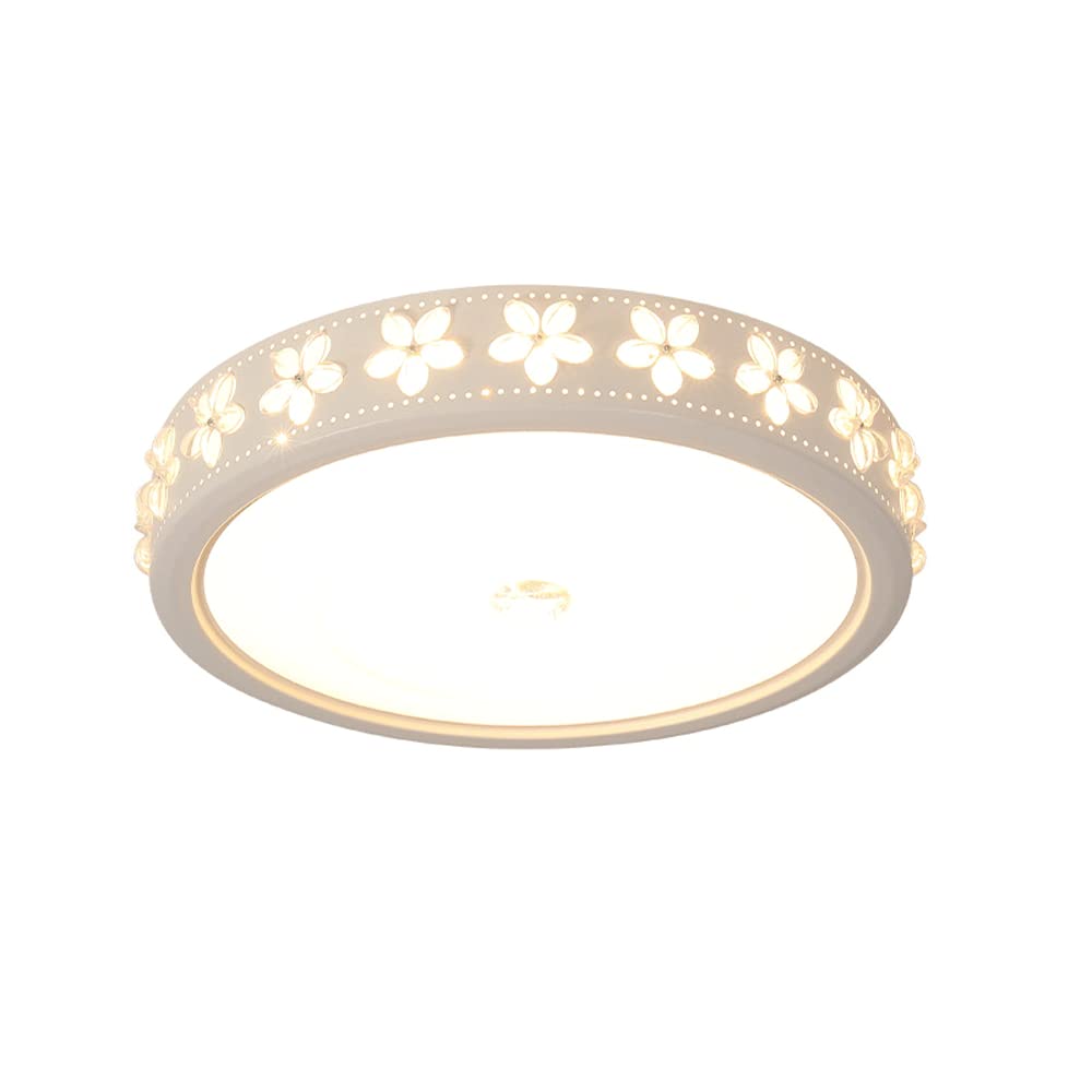 Plafonnier LED moderne blanc pour éclairer un dressing sombre avec lumière 6000K