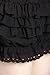 Mikan Tsumiki MT Women Lolita Bloomers Victorian Ruffle Petticoat Pantloons Frilly Goth Steampunk Maid Pirate Clown Shorts Bottoms Black XL
