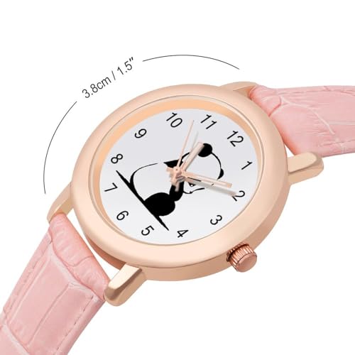 Sad Panda Classic Watches for Women Funny Graphic Pink Girls Watch Easy to Read, style2