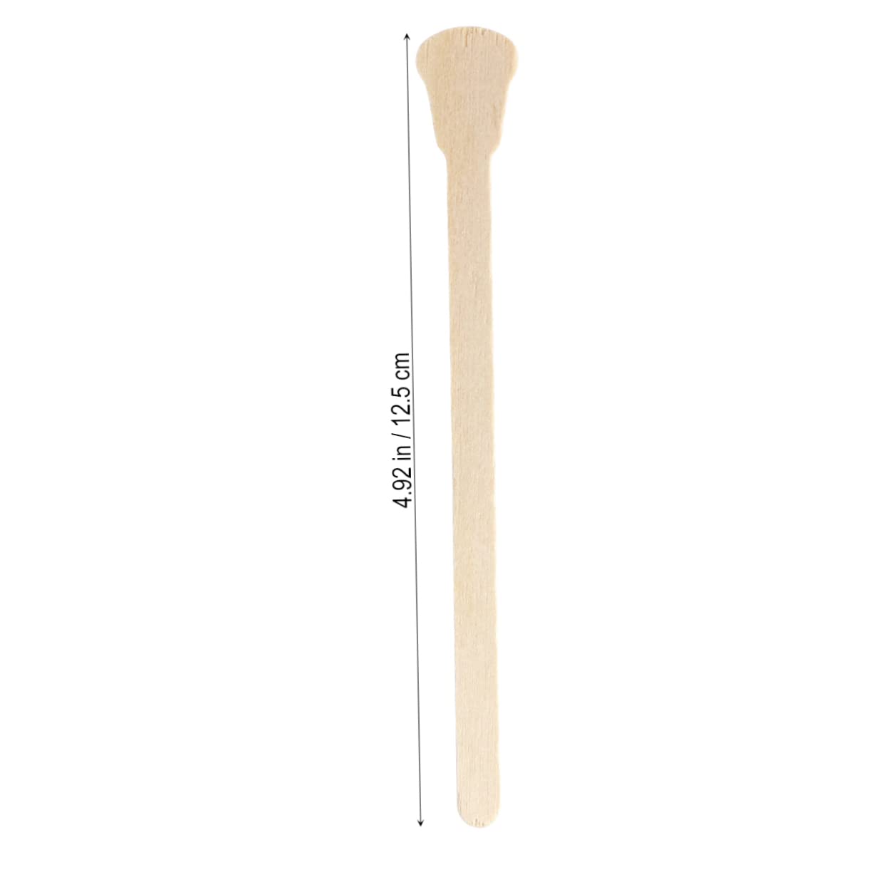 50pcs Wooden Waxing Spatulas Disposable Wax Sticks for Hair Removal Natural Wood Color for Body Face and Eyebrow Waxing
