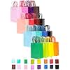 Gcarist 32PCS Rainbow Paper Gift Bags with Handles Bulk 21×15×8CM 16 Different Color Gift Bags Small Size with Different Color Handle Multiple Uses (8.3x6x3.15Inch, Small Size)
