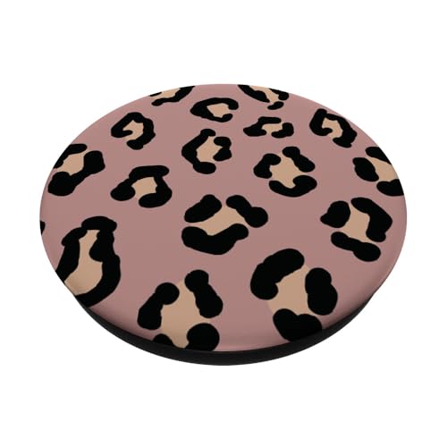 Niedlicher Tier, Altrose, Flieder, Geparden-Druck, Leopardenmuster PopSockets Klebender PopGrip