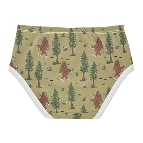 Girls Underwear Soft Cotton Bigfoot Kids Panties in Sizes 2/3t, 4t, 5t, 6 and 82