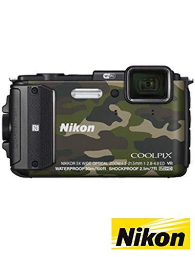 Nikon Coolpix AW130 Shock & Waterproof GPS Digital Camera (Camouflage) - International Version