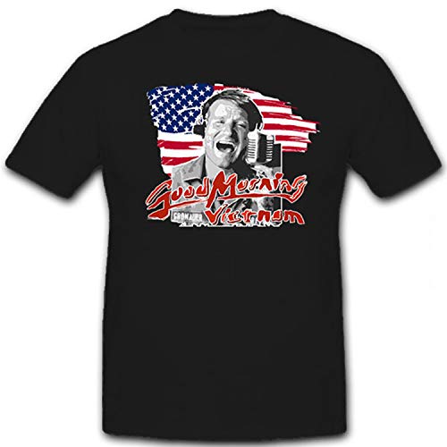 T-shirt culte Robin Williams Good Morning Vietnam vêtement vintage USAF Amérique