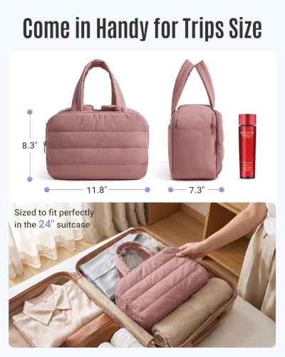 LIGHT FLIGHT Puffy Quilted Toiletry Bag