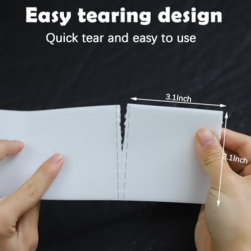 Image of 100PCS Disposable Nano Magic Wipes, Water Absorbent Magic Cleaning Sponge Sheet, High Density Eraser Sheets Cleaning Pads Kitchen Gap Cleaner for Kitchen Counters Sink Stove Cleaning, White